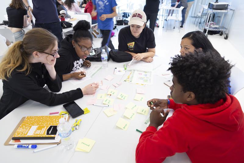 Students work together during a Lewis College summer course